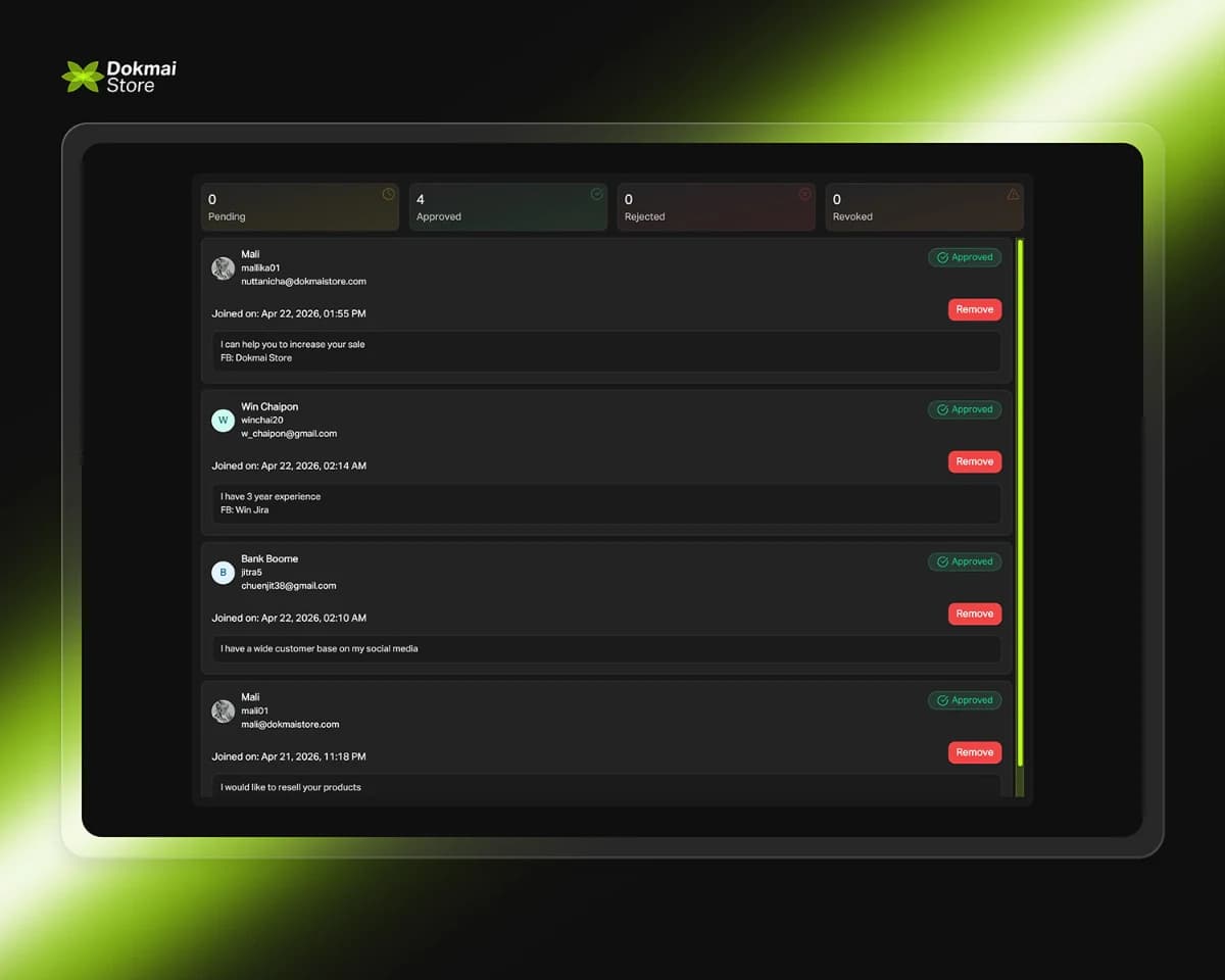 Approve Reseller Requests in One Click